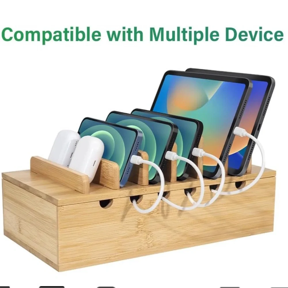 Bamboo charging station